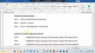 Membuat Data Inventaris Sekolah Dengan Excel [upl. by Alios]