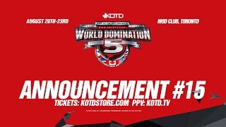 KOTD  WD5  Announcement 15 [upl. by Menken610]