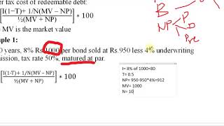 Lecture 59 How to Calculate the cost of Redeemable Debt Example 1 [upl. by Kolnick146]