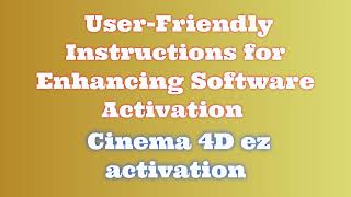 Cinema 4D Download and Installation Instructions [upl. by Anahcar]