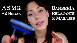 ASMR BARBERÍA NOCTURNA 2HORAS 💤 Lavo Peino y Corto Pelo y Barba 🪒 Masaje Capilar 🧼 Roleplay Español [upl. by Maiocco]