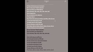 Indila  Derniere Danse sped up  lyrics [upl. by Nunciata]