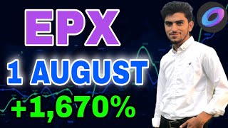 EPX 1 August  Ellipsis Price Prediction Ellipsis News Today [upl. by Eelarat]