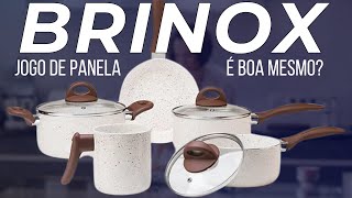 Jogo de Panela Brinox revestimento Ceramic Life  Onde comprar Jogo de Panelas em cerâmica da Brinox [upl. by Wolff]