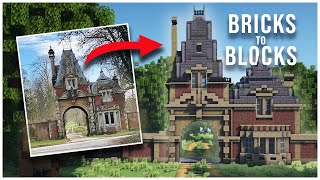 Minecraft  Victorian Gatehouse  quotFrom Bricks to Blocksquot  Minecraft Building Guide [upl. by Osrick]