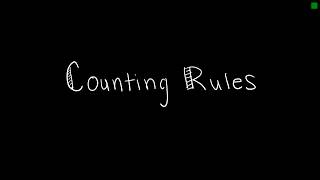 Discrete Math 611 Counting Rules [upl. by Airetahs]