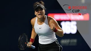 Highlights Andreescu conquers Bouchard in allCanadian duel  Rogers Cup Toronto 2019  First Round [upl. by Atworth]