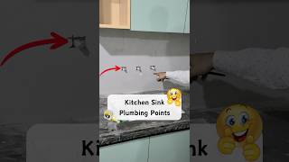 Kitchen Sink Plumbing Points kitcheninterior indiankitchentour [upl. by Natsreik]