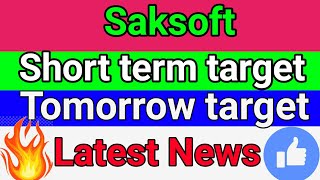 Saksoft share latest news today  saksoft share news  saksoft share target  saksoft share [upl. by Marguerie]