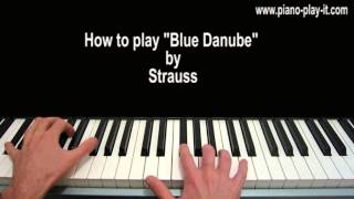 The Blue Danube Waltz No 1 Piano Tutorial Strauss [upl. by West]