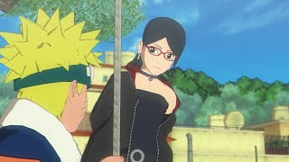 Sarada meets Naruto in the past [upl. by Akeryt]