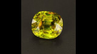 Anitque Cushion Sphene Gemstone 404 Carats [upl. by Gnilrac263]