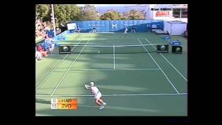 Vera Zvonareva v Ashley Harkleroad WTA Hobart Highlights [upl. by Selry]