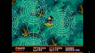 Castle of Illusion Starring Mickey Mouse Platform 1990 Gameplay first level [upl. by Phyllis532]