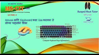 mscit lectr4  keyboard आणि mouse use करायला शिका [upl. by Sueddaht943]