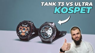 KOSPET TANK T3 ULTRA vs TANK T3 smartwatch comparison I Experience Superior Technology on Your Wrist [upl. by Enier]