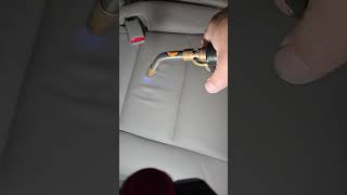 DIY  Fix leather CREASES in your seats in SECONDS automobile autorepairtips diy [upl. by Mandie663]