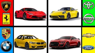 Guess The Car LOGO By Car Best Car Brand amp Models [upl. by Godbeare]