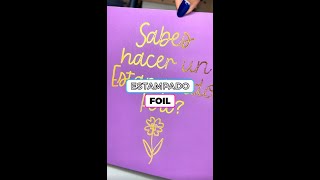 Sabes hacer un estampado Foil [upl. by Vasya]