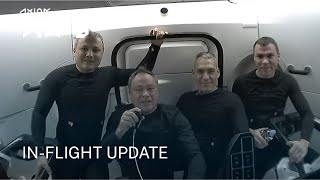 Ax3 Mission  InFlight Update [upl. by Nivrehs]