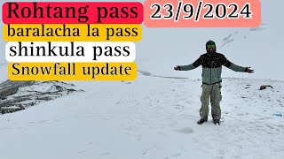 Manali to Rohtang pass  Shinkula pass  Baralancha pass  snowfall update  Manali daily vlog [upl. by Oigolue]