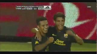 Thiago Amazing Goal vs ManU 30072011  Barcelona 12 Manchester United [upl. by Wixted258]