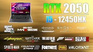 Lenovo LOQ i5 12th Gen 12450HX RTX 2050 Gaming Test in 15 Games in 2024 [upl. by Notlrahc]