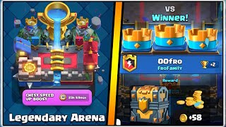 HITTING LEGENDARY ARENA IN CLASH ROYALE  THE END OF TROPHY ROAD [upl. by Nnylak613]