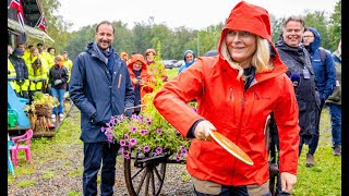 Princess MetteMarit is the sunshine on a rainy day in the Norwegian county royalty [upl. by Collayer]