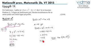 Matematik 2b Nationellt prov VT 2015 Del D upg 1822 [upl. by Meara404]