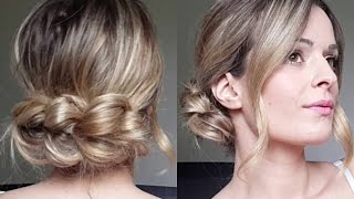 Chignon Faussement Tressé  AngeliaHair [upl. by Aihsein]