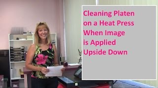 Cleaning Platen on Heat Press When Image is Applied Upside Down [upl. by Anneg61]