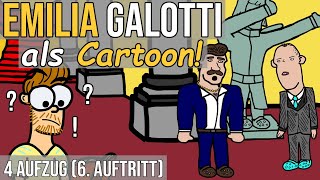 Emilia Galotti Lessing als Cartoon 4 Aufzug 6 Auftritt [upl. by Timothee453]