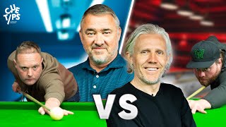 Stephen Hendry VS Jimmy Bullard In A Chaotic DOUBLES Snooker Match [upl. by Anivahs]