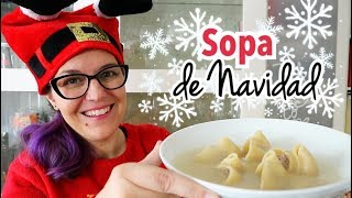 SOPA DE GALETS RELLENOS  Menú Navidad Fácil y Barato [upl. by Supat601]