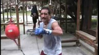 Outdoor Home Boxing Gymwith Old School Training [upl. by Venable]