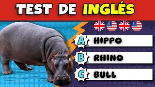 🧐 Adivina el Nombre del Animal en Inglés 🦁🐧🐷  Test de Animales en Inglés [upl. by Nylacaj]