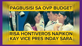 RISA HONTIVEROS NAPIKON KAY VP SARA DUTERTE SA MGA SAGOT NITO masterkalog [upl. by Silvie693]