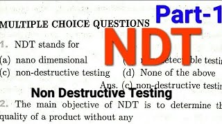 NDT Non Destructive Testing civilengineering ndt ndtquestion PhysicsCoachMCQ [upl. by Harrak]