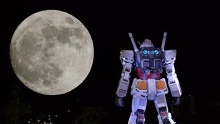 Odaiba GUNDAM 2012 Super Moon [upl. by Lunna]