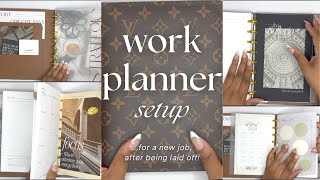 april 2024 work planner setup  setup my planner with me for a new job [upl. by Falo]