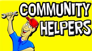 Community Helpers for Kids Jobs in the Community Vocab  Learning Videos for Toddlers [upl. by Naasar]