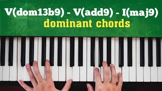 How to use dominant chords dom13b9 in a perfect cadence [upl. by Annauqal]