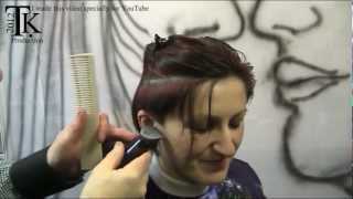 A short feminine hairstyle for Ioana Look and Learn By Theo Knoop [upl. by Nimar]