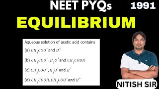 Aqueous solution of acetic acid contains [upl. by Cordey]