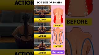 Back fat loss exercise workout yoga music challenge shorts health fitness weightloss [upl. by Ydnic400]