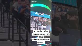 I made the jumbotron at the timberwolves game [upl. by Rheinlander]