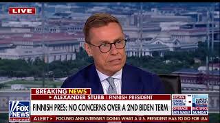 Scandalous interview with the Finnish President Alexander Stubb on Fox News Must see [upl. by Nosrac118]