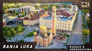 Banja Luka ● Bosnia and Herzegovina 🇧🇦 【4K】 Aerial Cinematic Drone 2023 [upl. by Hayouqes779]