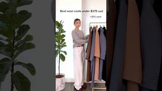 Best wool coats under 375 with 50 wool Details in my latest video shorts [upl. by Magena543]